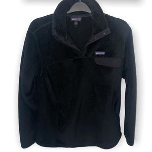Black Patagonia Re-Tool Snap-T Pullover